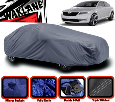WAKLANE Car Cover For Skoda Laura (With Mirror Pockets)(Grey)