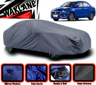 WAKLANE Car Cover For Maruti Suzuki Swift Dzire (With Mirror Pockets)(Grey)