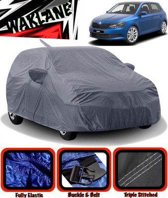 WAKLANE Car Cover For Skoda Fabia (With Mirror Pockets)(Grey)