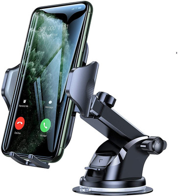 RHONNIUM Car Mobile Holder for Windshield, Clip(Black)
