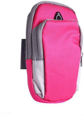 PULTO Arm Band Case for Sports Armband/Arm Belt - Universal Waterproof Hand Fitness Mobile Case for Running Hiking(Pink, Band, Pack of: 1)