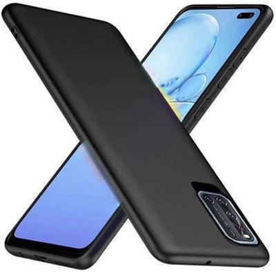 FONECASE Back Cover for Vivo v19, Plain, Case, Cover(Black, Camera Bump Protector, Silicon, Pack of: 1)