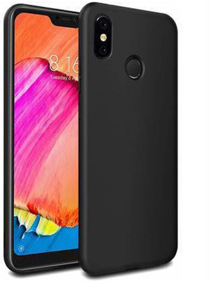 Stunny Back Cover for Redmi NOTE6 PRO, Plain, Case, Cover(Black, Matte Finish, Pack of: 1)