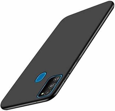 FONECASE Back Cover for Samsung Galaxy M21s, Plain, Case, Cover(Black, Camera Bump Protector, Silicon, Pack of: 1)