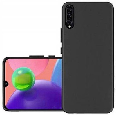 FONECASE Back Cover for Samsung Galaxy A70S, Plain, Case, Cover(Black, Camera Bump Protector, Silicon, Pack of: 1)