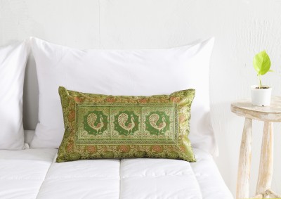 Ravaiyaa - Attitude Is Everything Embroidered Pillows Cover(Pack of 2, 51 cm*31 cm, Green)