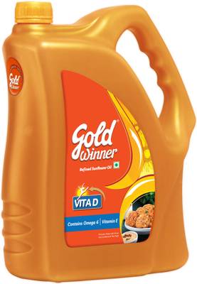 Gold Winner Refined Sunflower Oil Can