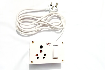 JAMM Power Socket Extension Box for Computer, Printer, Refrigerator, Washing Machine, Microwave with Cona Switch & Heavy 3-Core White Cable 2.5 Meter (16 A). 16 A Three Pin Socket JAMM Power Socket Extension Box for Computer, Printer, Refrigerator, Washing Machine, Microwave with Cona Switch & Heavy 3-Core White Cable 2.5 Meter (16 A). 16 A Three Pin Socket