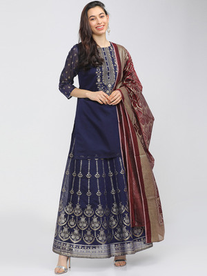 Vishudh Women Kurta Skirt Set