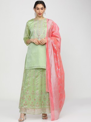 Vishudh Women Kurta Skirt Set