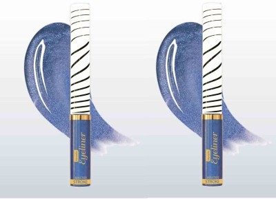 GFSU METALLIC SHIMMERY MAKE UP EYELINER EXTRA FINE & SMOOTH PERFCET COMBO 10 ml(Blue)