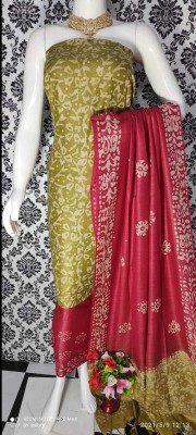 FABZOID Cotton Blend Printed Salwar Suit Material