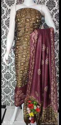 FABZOID Cotton Blend Printed Salwar Suit Material