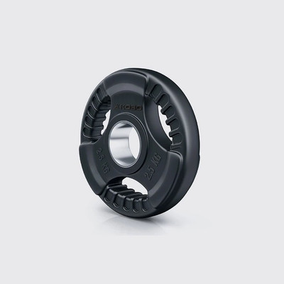 KOBO 5 kg Fitness Premium Quality Rubber Coated & Integrated Metal Grip - Home Gym Combo