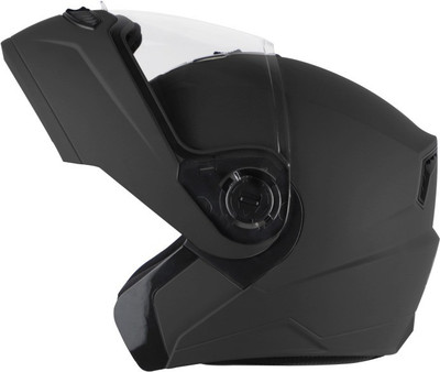Steelbird Air SBA-7 Flip-UP Dashing Black 600MM Size L Motorbike Helmet(Black)