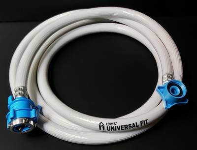 LSRP's Universal Fit 5 Meter Water Pipe Washing Machine Inlet Hose with Adapter Hose Pipe / Textile Braided PVC Hose Pipe / Washing Machine Pipe / Water Inlet Pipe / Inflow Water Washing Machine Inlet Pipe Hose Pipe