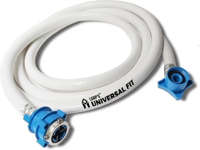 LSRP's Universal Fit 3 Meter Water Washing Machine Pipe Hose Inlet Front & Top Load Fully Automatic Hose Pipe / Textile PVC Braided Hose Pipe / Washing Machine Pipe Hose Pipe(300 cm) LSRP's Universal Fit 3 Meter Water Washing Machine Pipe Hose Inlet Front & Top Load Fully Automatic Hose Pipe / Textile PVC Braided Hose Pipe / Washing Machine Pipe Hose Pipe(300 cm)