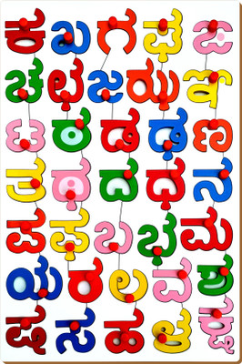Little Genius Kannada Consonants Board(Multicolor)