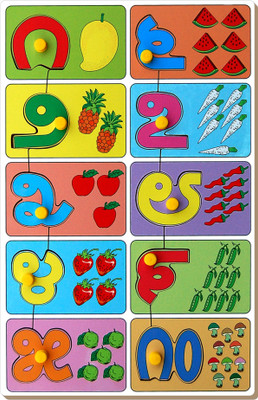 Little Genius Kannada Count and Match Puzzle(Multicolor)
