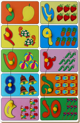 Little Genius Bangla Count and Match Puzzle(Multicolor)