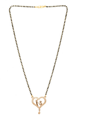 VADDORIYA SALES designer and stylish heart love Brass Mangalsutra and tanmaniya Alloy Mangalsutra
