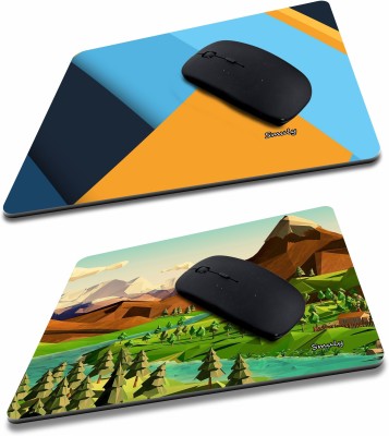 SMULY BLUE STRIP COMBO & colourful mountain Non-Slip I Am Capable of Amazing Things, Motivational Quotes Printed Mouse Pad for Gaming Computer, Laptop, PC Mouse Pad (Multicolor) Mousepad(Multicolor)