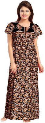 SILVER ORGANISATION Women Nighty(Multicolor)