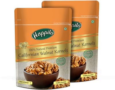 Happilo Premium Dry Fruits Natural Californian Kernels Walnuts(2 x 200 g)