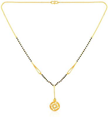 MALABAR GOLD & DIAMONDS Malabar Gold Mangalsutra MSDS041_Y_18 22kt Yellow Gold Mangalsutra Tanmaniya