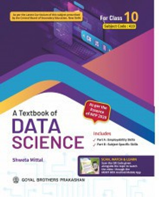 A Textbook Of Data Science For Class 10(Paperback, Goyal Brothers Experts)