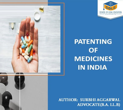 Patenting Of Medicines In India Law Book(Spiral Binding, Adv. Surbhi Aggarwal)