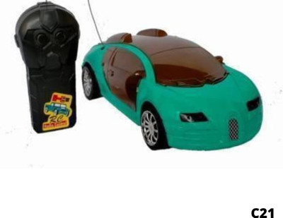 SNM97 Wireless Remote Control Fast Modern Car With 3D Light CAR_RC_SNM93(Green)