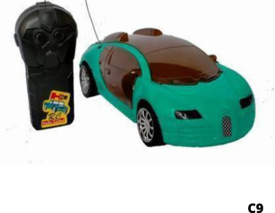 SNM97 Wireless Remote Control Fast Modern Car With 3D Light CAR_RC_SNM61(Green)