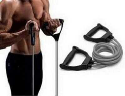 ENETLY Double Toning Tube Exerciser with D Handle Resistance Tube(Multicolor)