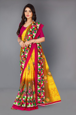 kashvi sarees Floral Print Daily Wear Georgette Saree(Multicolor)