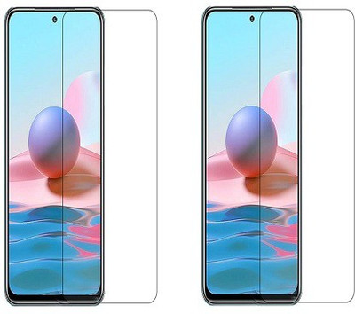 NIMMIKA ENTERPRISES Tempered Glass Guard for mi redmi 10 tempered glass(Pack of 2)