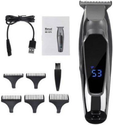 kirfiz Professional Electric Beard Mustache Wet & Dry Hair Trimmer Hair Clipper Shaver Cutter Cleaner Sideburns Clipper Electric Razor Runtime: 60 min   Shaver For Men(Multicolor)