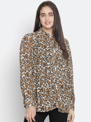 OXOLLOXO Women Animal Print Casual Multicolor Shirt