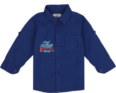 Bodycare Kids Baby Boys Solid Casual Blue Shirt