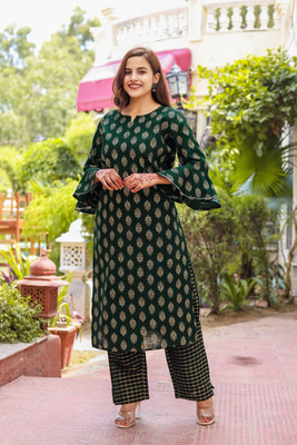 Prangan By Kallai Women Kurta Pant Set