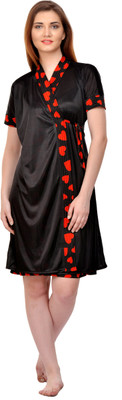 PHALIN Women Robe(Red, Black)