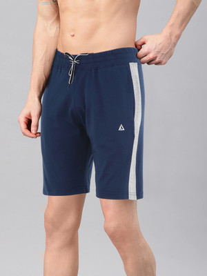 AVOLT Solid Men Blue Basic Shorts