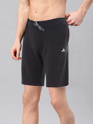 AVOLT Solid Men Grey Basic Shorts