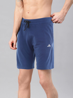 AVOLT Solid Men Blue Basic Shorts