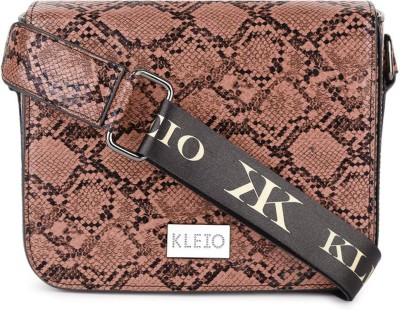 KLEIO Pink Sling Bag Side Cross Body Sling Structured Handbag for Women/Girls