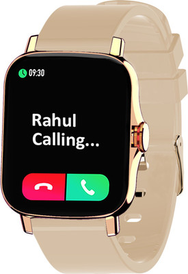 Maxima Max Pro X6 Smartwatch(Gold Strap, Free Size)