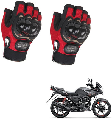 AuTO ADDiCT PROBIKER HALF FINGERED GLOVES RED FOR HERO Ignitor Riding Gloves(Red)