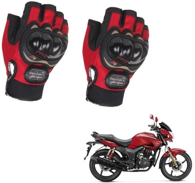 AuTO ADDiCT PROBIKER HALF FINGERED GLOVES RED FOR HERO Hunk Riding Gloves(Red)