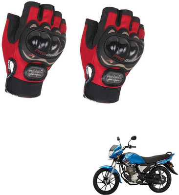 AuTO ADDiCT PROBIKER HALF FINGERED GLOVES RED FOR YAMAHA Saluto Riding Gloves(Red)