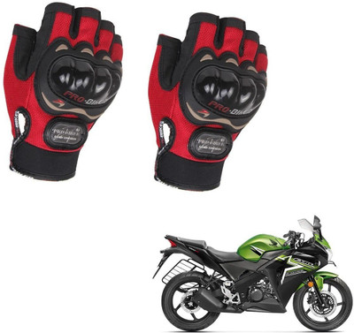 AuTO ADDiCT PROBIKER HALF FINGERED GLOVES RED FOR HONDA CBR Riding Gloves(Red)